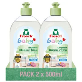 Pack 2 Detergente Ecológico Hipoalergénico Frosch Baby 500 ml