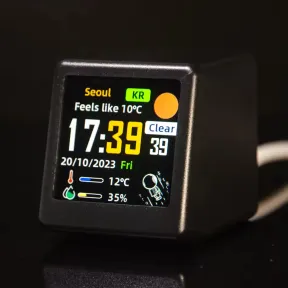 GeekMagic Mini: Estación meteorológica WiFi con pantalla IPS