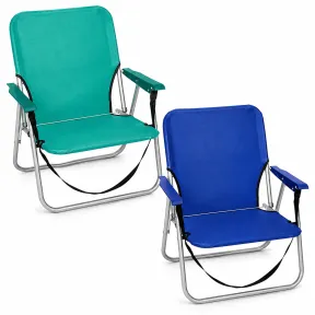 Sillas de Playa Plegables: 2 Pack Portátiles y Ligeras