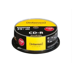 Pack de 25 CD-R Printable 700 MB 52x Intenso
