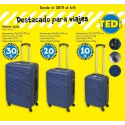 Maletas rígidas desde 10€ en 3 capacidades distintas