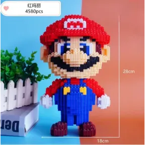 Bloques de Construcción 4580 Piezas - Mario o Luigi 28 cm