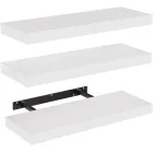 Juego de 3 baldas de pared blancas AMADA HOMEFURNISHING