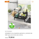 Escurreplatos retráctil giratorio de 360° SONGMICS