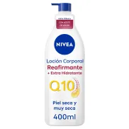 Body Milk Reafirmante NIVEA Q10 con Aceite de Argán 800 ml