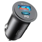 Cargador Coche 60W USB-C Rápido para iPhone y Samsung