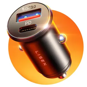 Cargador Mechero Coche USB-C 69W para iPhone y Samsung