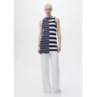 Rayas combinadas en vestido de punto