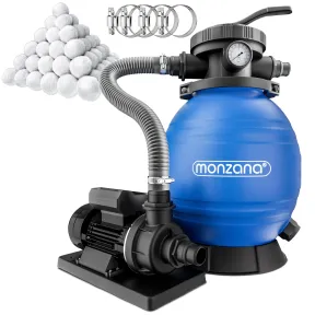 Depuradora de Piscina MONZANA 10.200L/h Filtro Arena 35.000L
