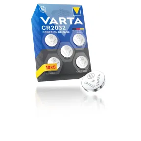 Pilas de Botón CR2032 VARTA - 50 unidades a 0,63€ cada una