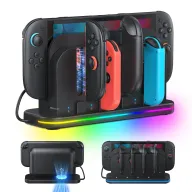 Base de Carga y Refrigeración para Switch 2 con Ventilador RGB