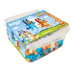 Caja de manualidades Maxi Beads - 900 cuentas Hama Bluey