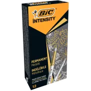 Rotuladores Permanentes Metálicos BIC Intensity - 12 Unidades