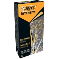 Rotuladores Permanentes Metálicos BIC Intensity - 12 Unidades