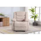 Sillón CHEF2 color Visón de tela para relax