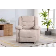 Sillón CHEF2 color Visón de tela para relax