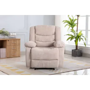 Sillón CHEF2 color Visón de tela para relax