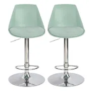 Taburetes ajustables verdes TOBY - Pack de 2 unidades
