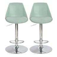 Taburetes ajustables verdes TOBY - Pack de 2 unidades