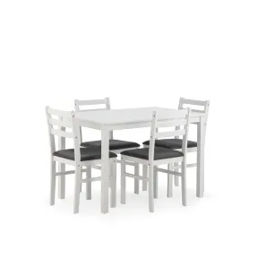 ALBA Set de cocina con mesa y 4 sillas
