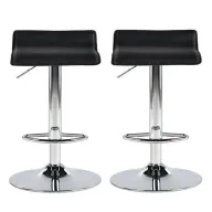 Taburetes ajustables KENY negros - Pack de 2