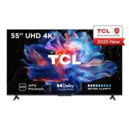 Smart TV 55" TCL DLED 4K Ultra HD con Google TV metálico