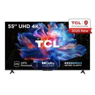 Smart TV 55" TCL DLED 4K Ultra HD con Google TV metálico