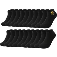 Calcetines Cortos Negros Tobilleros Algodón Suave - Unisex