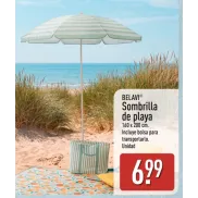 Sombrilla de playa, Bolsa mochila plegable y neceser