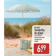Sombrilla de playa, Bolsa mochila plegable y neceser