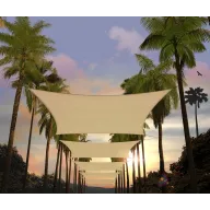 Toldo Beige Rectangular 4,27 x 6,10 m, 95% Bloqueo UV
