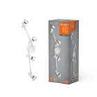 Foco LED GU10 4x3,4W, 920lm, blanco cálido 2700K