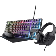 Pack de Teclado, Auriculares, Ratón y Alfombrilla Trust Gaming