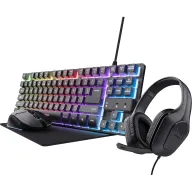 Pack de Teclado, Auriculares, Ratón y Alfombrilla Trust Gaming