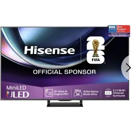 Smart TV Hisense 65" 4K UHD MiniLED con Dolby Vision IQ