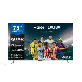 Haier 75'' QLED Smart TV 4K UHD con Dolby Atmos y HDR10