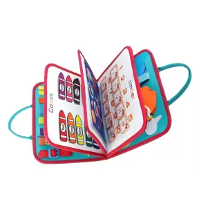 Tablero de fieltro para aprendizaje sensorial en niños