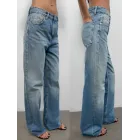 Tiro alto wide leg vaqueros ZARA TRF