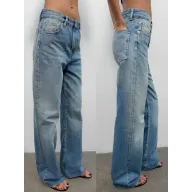 Tiro alto wide leg vaqueros ZARA TRF