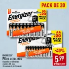 20 unidades de Pilas Alcalinas