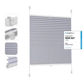 Estor Plisado 70 x 130 cm sin Agujeros para Ventana