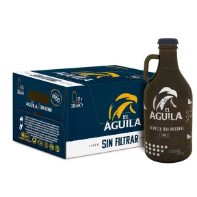 Cerveza Lager Especial El Águila 12x33cl + Botella Vintage 94cl