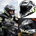 Casco HJC F71 Bard MC4HSF ECE22.06 con PinLock y visor solar