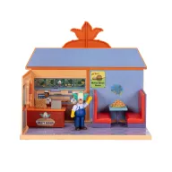 Diorama Krusty Burger de Los Simpsons con Figura Krusty 7 cm