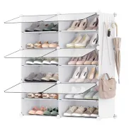 Armario para Zapatos con 6 Compartimentos y 24 Pares