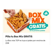 Consigue GRATIS un Box Mix de Popeyes en pedidos de 20€