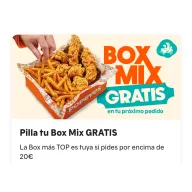 Consigue GRATIS un Box Mix de Popeyes en pedidos de 20€