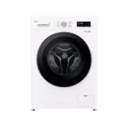 Lavadora blanca LG 9KG, A, 1400RPM, medidas 85x60x49cm