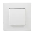 Conmutador Empotrable Blanco 10A 230V con Marco Completo