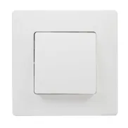 Conmutador Empotrable Blanco 10A 230V con Marco Completo